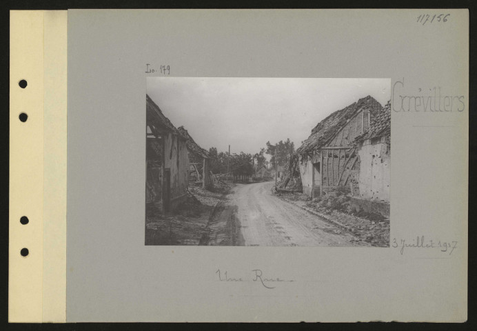 Grévillers. Une rue