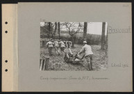 Boisicourt. Camp d'expériences : canon de 75T ; la manœuvre