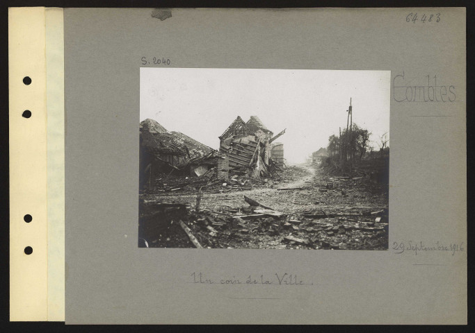 Combles. Un coin de la ville