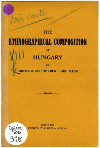 The ethnografical composition of Hungary