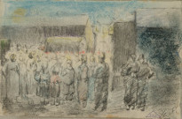 (La queue pour le charbon, 1914-1915)