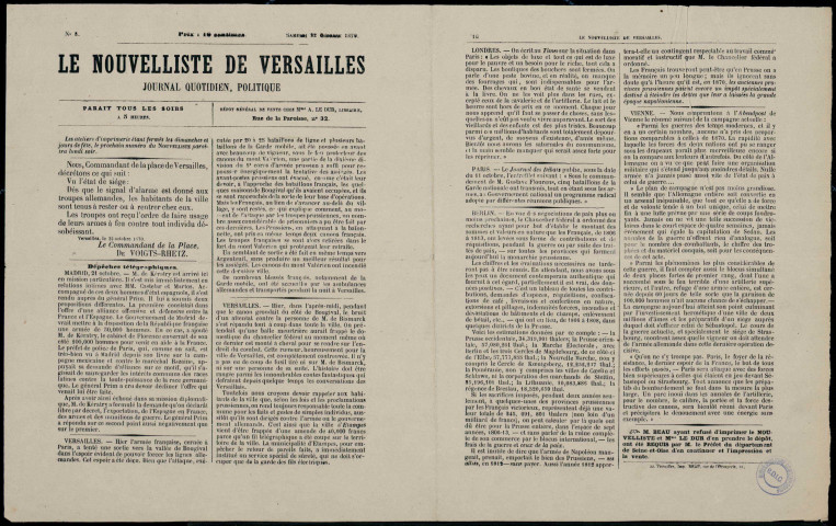Le Nouvelliste de Versailles No 8