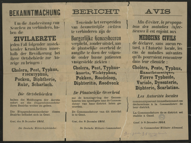 Ausbreitung von Seuchen = Verspreiden van besmettelijke ziekten = Propagation des maladies infectieuses