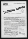 Bulletin hebdomadaire - 1991