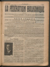 Avril 1928 - La Fédération balkanique