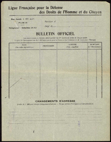 Documents et témoignages recueillis par Chapelant père. 27 novembre 1920 au 27 mars 1923
