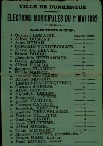 Élections Municipales : Candidats Lemaire Dumont