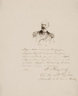 (Vice-Amiral Tyrtow, autographe et signature, 6 avril) 1901