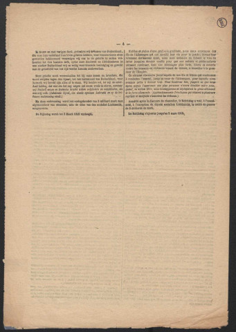 Propagande allemande bilingue français/flamand