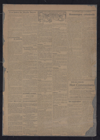 1922 - Le Libertaire