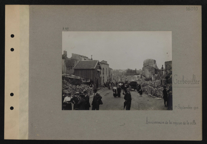 Gerbéviller. Anniversaire de la reprise de la ville