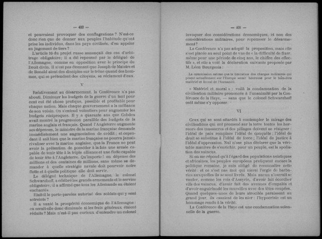 La Paix par le Droit n°s 9-10, septembre-octobre 1899. Sous-Titre : La conférence de La Haye