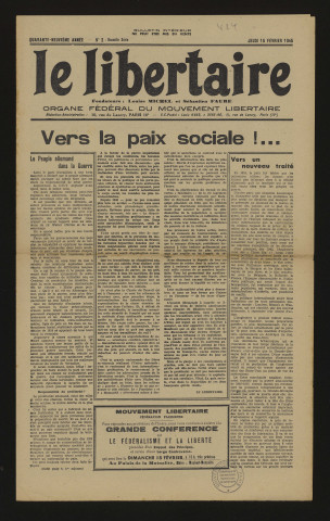 1945 - Le Libertaire