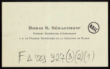Participation de l'Association Russe pour la Société des Nations à la Ve Conférence de l'Union des Associations pour la Société des Nations, Genève, 5-9 juin 1921.