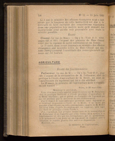 Juin 1911 - Bulletin officiel de la Ligue des Droits de l'Homme