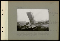 Aniche (Compagnie des mines d'). Entre Wazier et Douai. Fosse Gayant détruite par les Allemands. Machine d'extraction et ventilateur du puits numéro 1