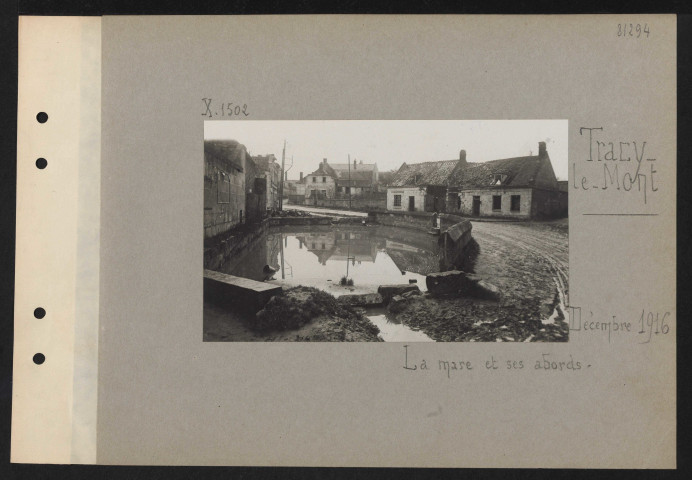 Tracy-le-Mont. La mare et ses abords