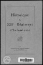 Historique du 325ème régiment d'infanterie
