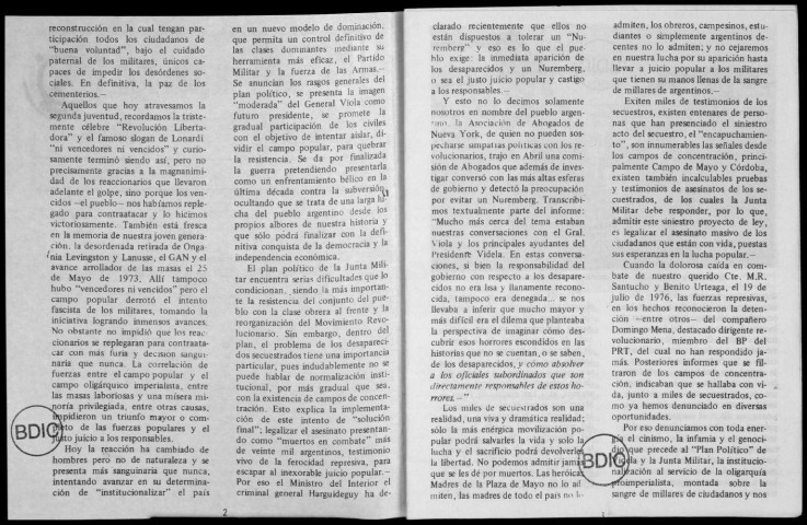 El Combatiente n°267, 21 de septiembre de 1979. Sous-Titre : Organo del Partido Revolucionario de los Trabajadores por la revolución obrera latinoamericana y socialista