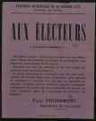 Élections municipales du 20 octobre 1872 : Candidat Félix Pietrement