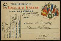Lettres de soldats adressées à l'Association Nouvelle de Timbrologie et notamment à M. A. Coyette (35 rue de Maubeuge, Paris)