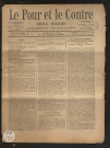 Le Pour et le Contre - Année 1915 - Numéros 1 à 24