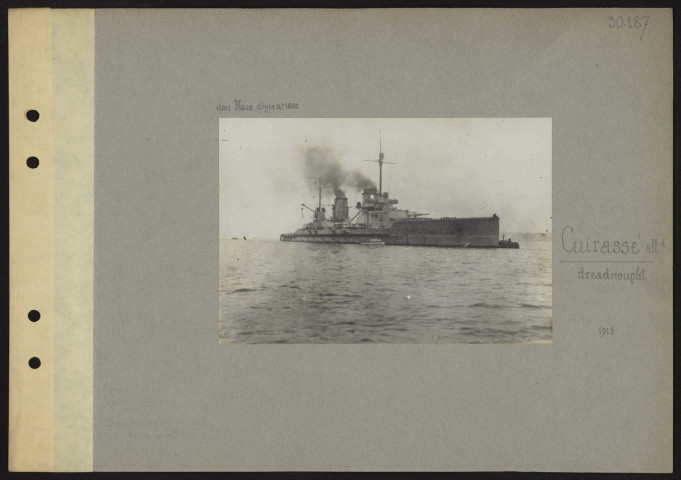 S.l. Cuirassé allemand, dreadnought