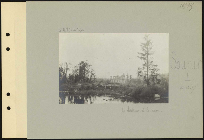 Soupir. Le château et le parc