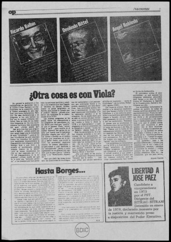 Opción. N° 24, octubre 1980 Sous-Titre : Facsimil reproducido en el exterior Autre titre : Opción (Buenos Aires)