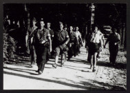 Marseille, août 1944. Un groupe des FFI juifs (la plupart) part en action, août 1944. Le deuxième à droite c'est Lévy