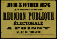 Réunion publique électorale à Poissy
