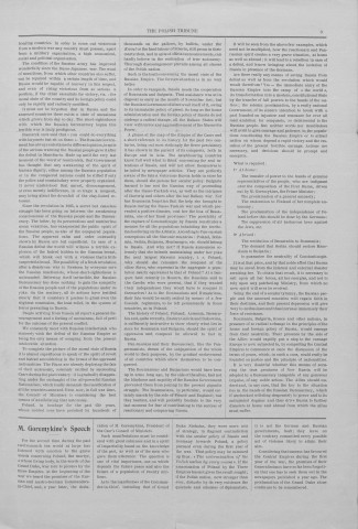 The Polish Tribune (1915; n°7)  Sous-Titre : Poland for the Poles