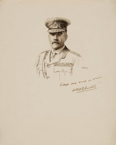 (Général sir William Robertson, autographe et signature, 31 juillet 1919)