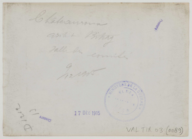 Châteauroux. Asile de Bitray. Salle des comités