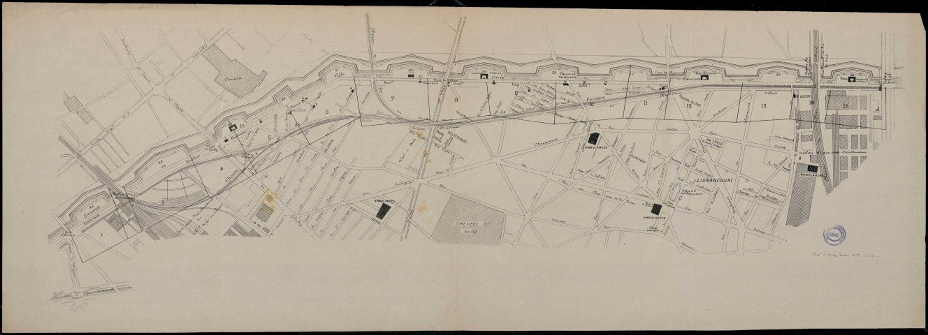 Plan du Nord de Paris