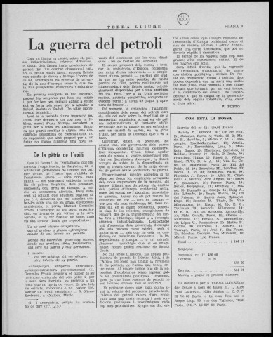 Terra Lliure (1974 : n° 13-18). Sous-Titre : Butlletí de la Regional Catalana C.N.T [puis] Butlletí interior de l'Agrupació Catalana C.N.T. (Exterior)