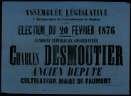 Candidat républicain conservateur : Charles Desmoutier