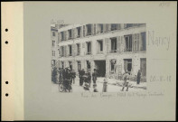 Nancy. Rue des Carmes. "Hôtel de l'Europe" bombardé