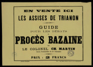 En vente Les Assises de Trianon Procès Bazaine