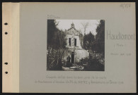 Haudiomont (près). Chapelle édifiée dans les bois, près de la route de Haudiomont à Verdun. Un PS du 303 RI y fonctionnera en février 1916