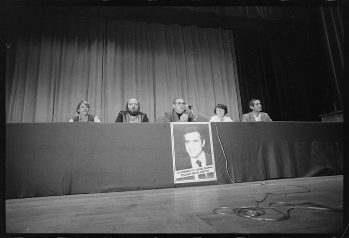 Meeting à la Mutualité suite à l'assassinat de Pierre Goldman