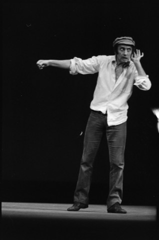 Marcel Marceau sur scène. Tableau vivant : le « Radeau de la Méduse »