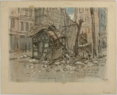 Rue de Rivoli (Paris) 12 avril 1918 face à la maison touchée par les gothas