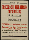 Friedrich Hölderlin herdenking 1843-1943...