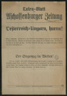 Extra-Blatt der Aschaffenburger Zeitung