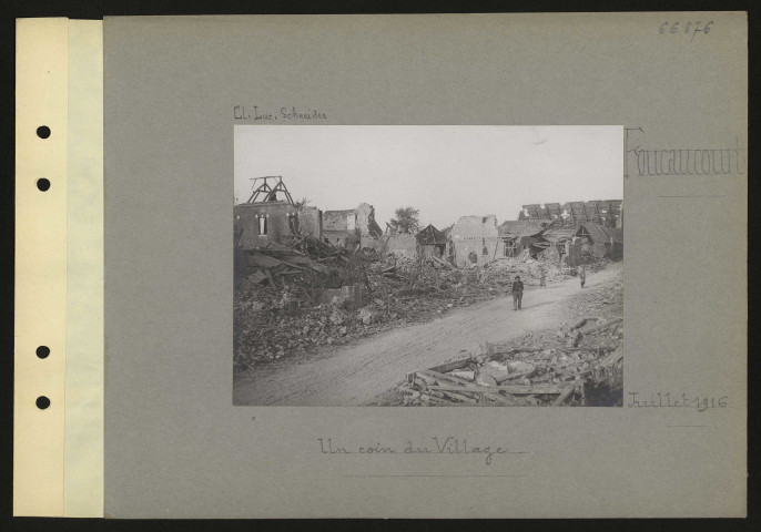 Foucaucourt. Un coin du village