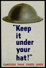 Keep it under your hat ! : careless talk costs lives