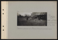 Margny-aux-Cerises. Dévastations systématiques par les Allemands : bélier construit pour éventrer les maisons