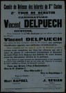 Comité de Défense des Intérêts du 9me Canton : Candidature Vincent Delpuech