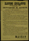 Élections Législatives... Circonscription de Neufchâtel : Rasset